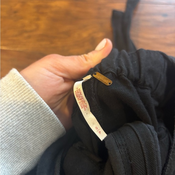 FREE PEOPLE CALL ON ME ONE PIECE WIDE LEG JUMPSUIT IN BLACK Small - Picture 5 of 5